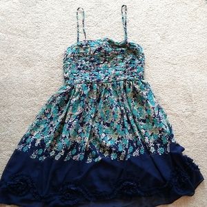 An LC by Lauren Conrad blue floral dress size 6